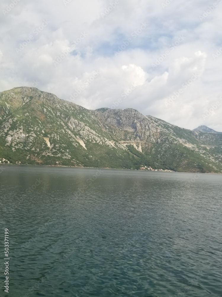 lake and mountains