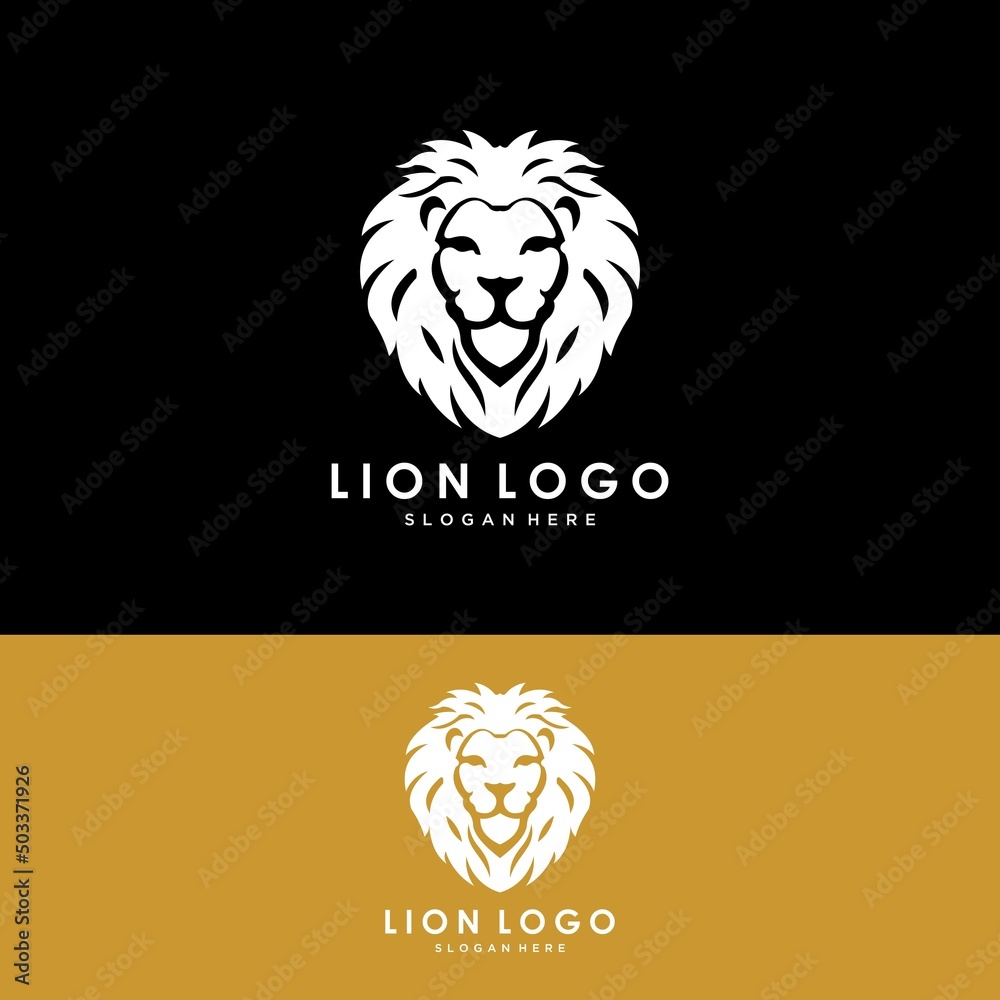 Vector illustration of a lion logo, emblem design. Vector illustration of a lion logo, emblem design.