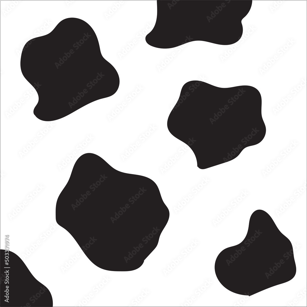 Black spots cartoon in cartoon style. Design template. Creative seamless pattern. Vector illustration. stock image. Black spots cartoon in cartoon style. Design template. Creative seamless pattern. Vector illustration. stock image.