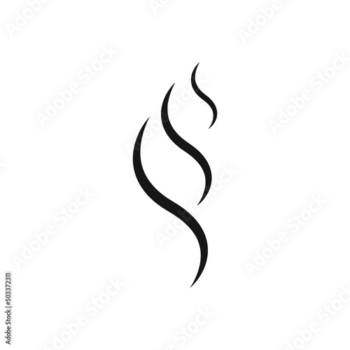 Aromas vaporize icon design isolated on white background