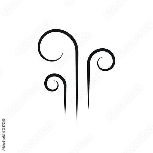 Aromas vaporize icon design isolated on white background