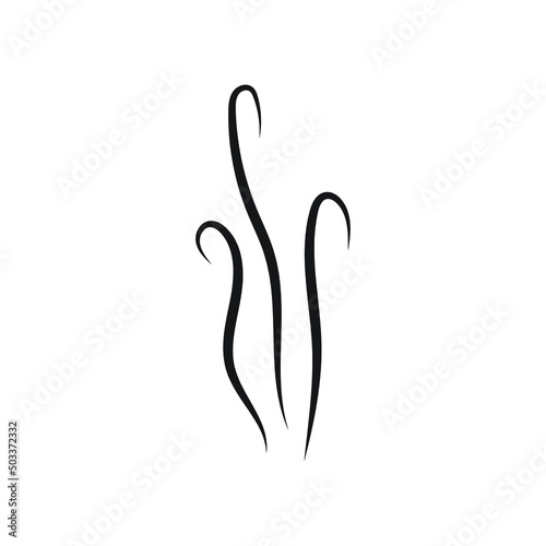 Aromas vaporize icon design isolated on white background