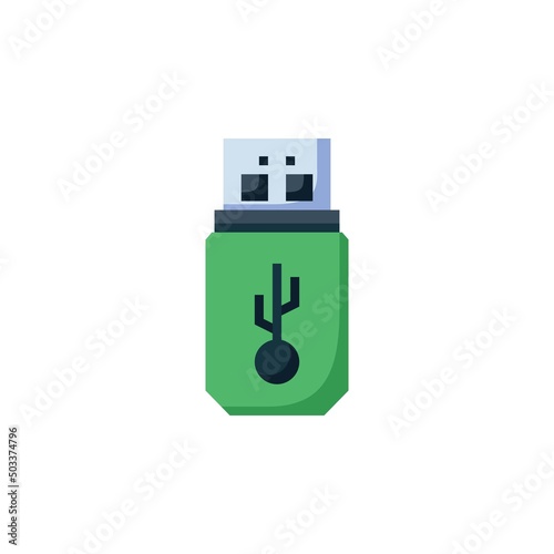 flash disk vector icon. computer component icon flat style. perfect use for logo, presentation, website, and more. simple modern icon design flat style