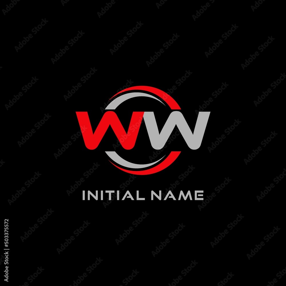 Letter WW logo combined with circle line, creative modern monogram logo ...
