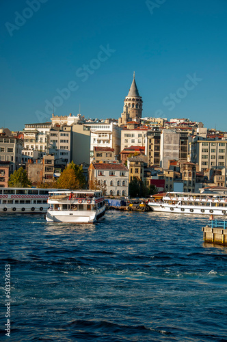 Tour boats in istanbul