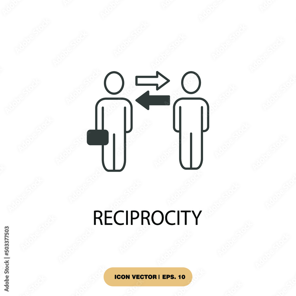 reciprocity icons symbol vector elements for infographic web reciprocity icons symbol vector elements for infographic web