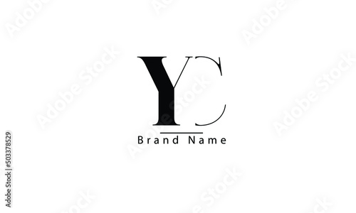 YC CY Y C abstract vector logo monogram template photo