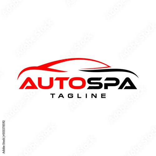 Auto spa logo vector  design illustration 