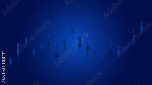finance background concept. candlesticks chart show stock market price analysis for investment