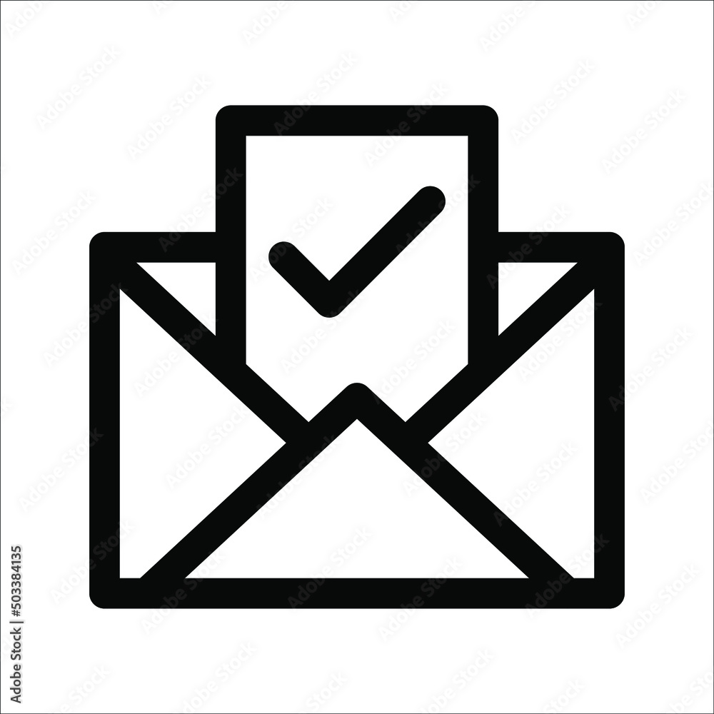 Outline of email icons on a white background. Open the pictogram envelope. Line letter symbol for website design, mobile app, ui. Vector illustration. eps10 Outline of email icons on a white background. Open the pictogram envelope. Line letter symbol for website design, mobile app, ui. Vector illustration. eps10