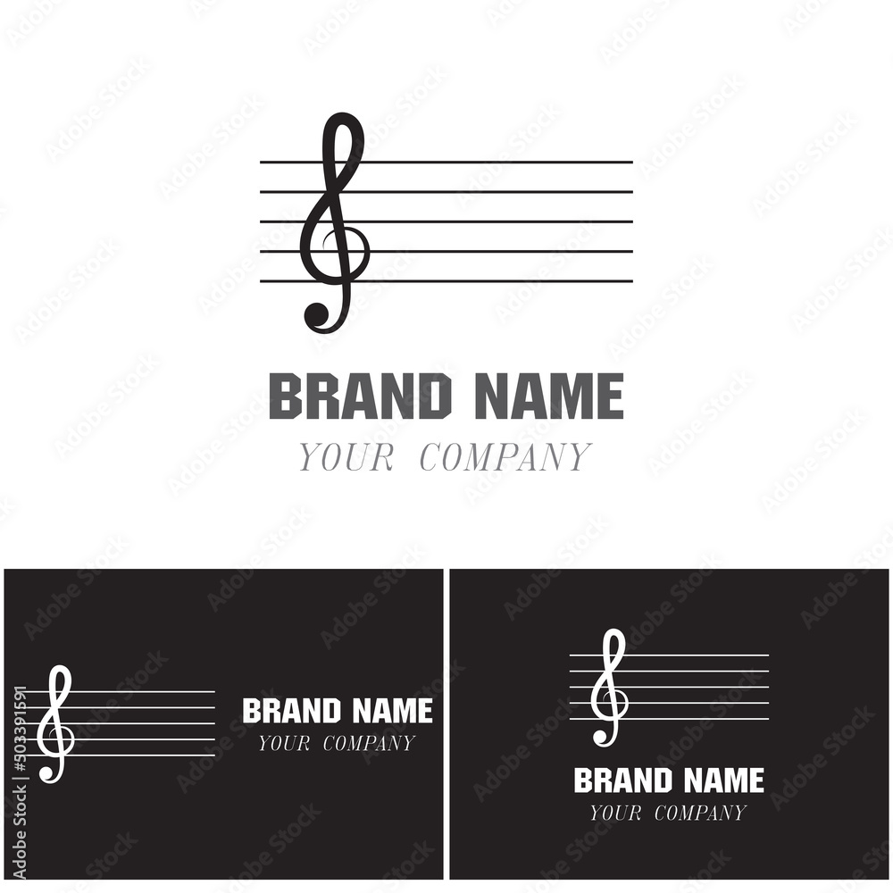 Obraz premium Music note Icon Vector illustration design