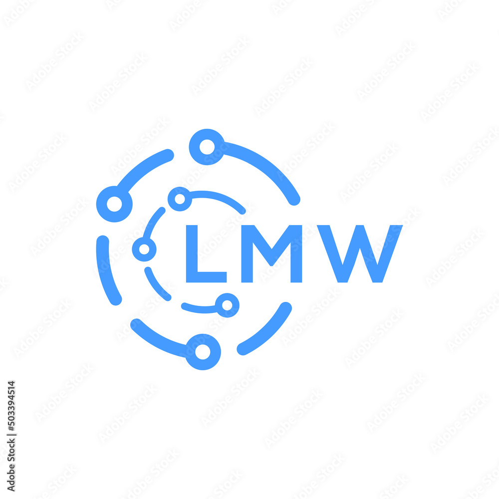 LMW technology letter logo design on white background. LMW creative initials technology letter logo concept. LMW technology letter design. LMW technology letter logo design on white background. LMW creative initials technology letter logo concept. LMW technology letter design.