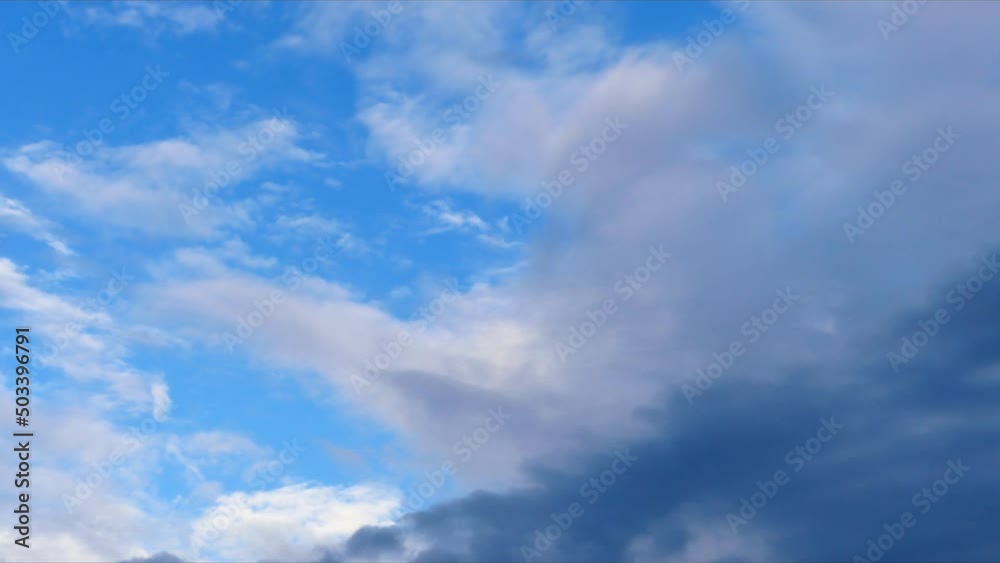Time lapse, clouds moving in the sky. Scenery of cloud in motion Time lapse, clouds moving in the sky. Scenery of cloud in motion