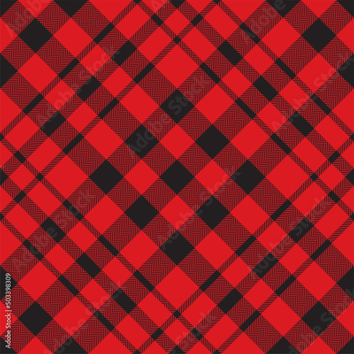 Plaid pattern vector. Check fabric texture. Seamless textile design for clothes, paper print.