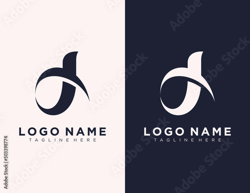 JD monogram logo. Letter j and letter d intertwined. Lettering sign isolated on light background. Elegant, luxury style.