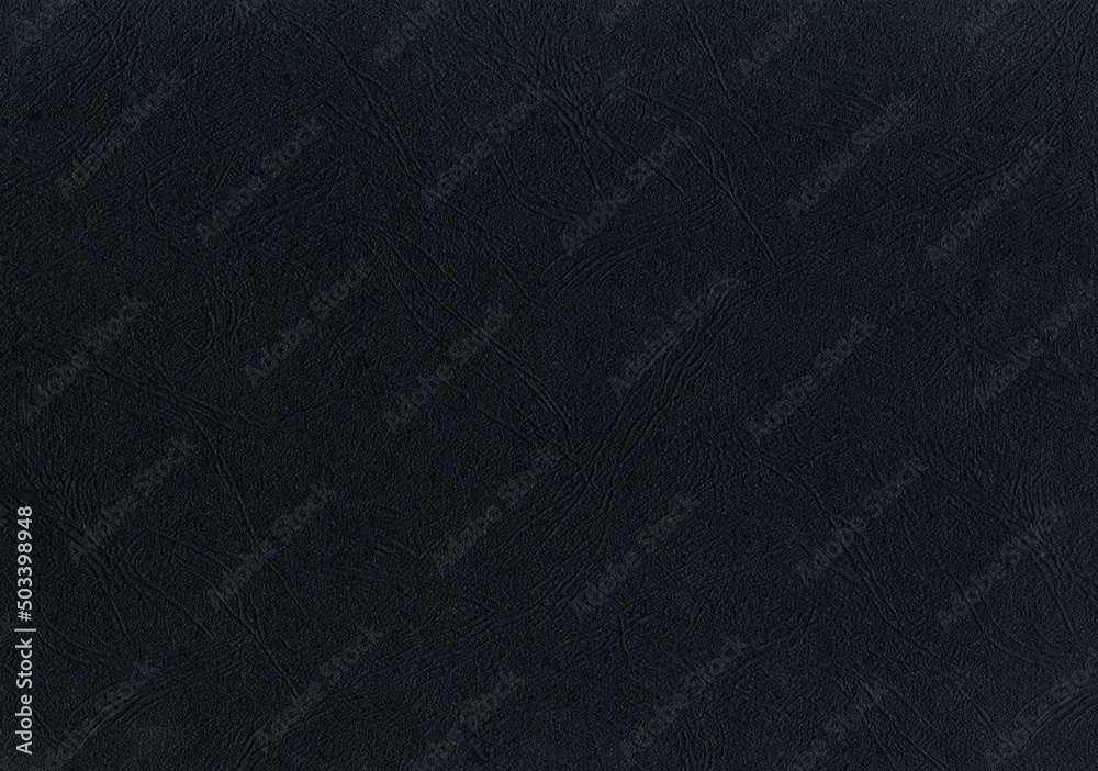 High resolution dark gray, black uncoated paper texture scan for notebook cover string pattern office notebook cover with copy space for text for wallpaper, presentation or mockup