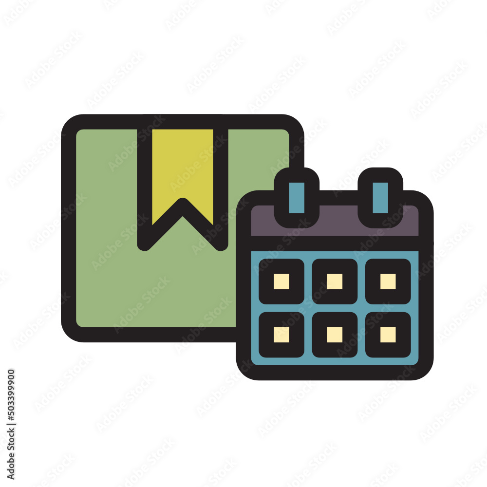 Schedule Shipping , Delivery service filled outline icon. Schedule Shipping , Delivery service filled outline icon.