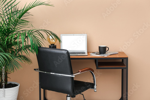 Comfortable workplace with ...