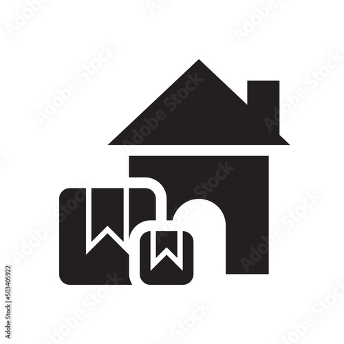 Home Delivery , Delivery service solid icon.