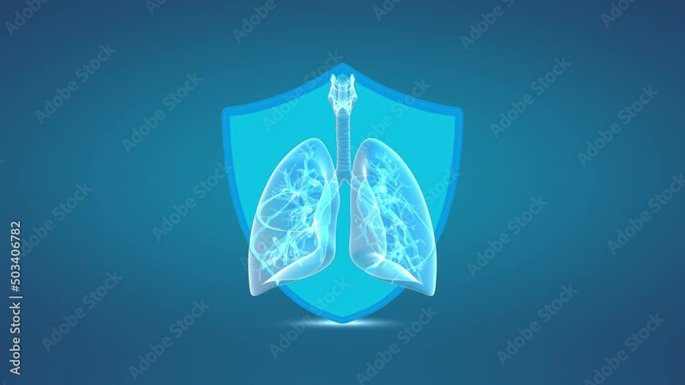 Lungs protected with health shield Lungs protected with health shield