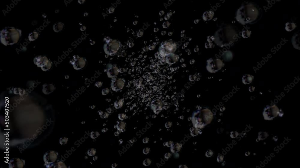 Background video material of foam rising in the water (4K resolution) Background video material of foam rising in the water (4K resolution)