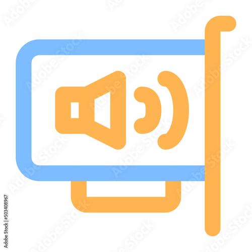 bookshelf colored line icon