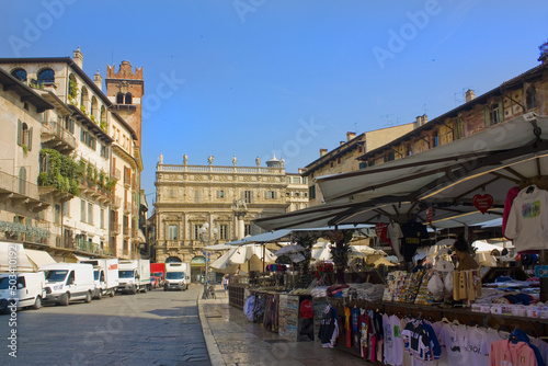 Piazza delle Erbe in Verona photo