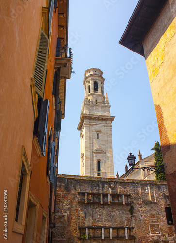 Bell Tower of Verona Cathedral (Santa Maria Matricolare) photo