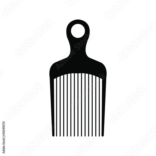 comb icon vector. Comb illustration for web, mobile apps color editable