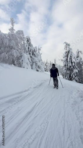 free ride ski slope photo