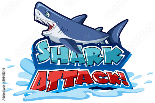 Font design for shark attack