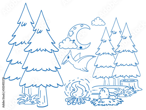 Doodle sketch design set