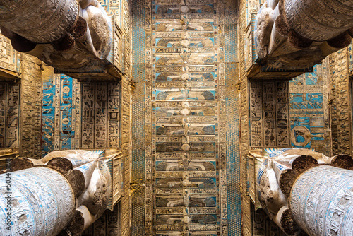Fotografering Dendera temple in Luxor, Egypt