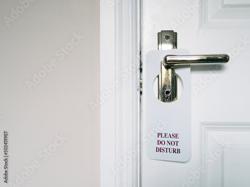 do not disturb sign