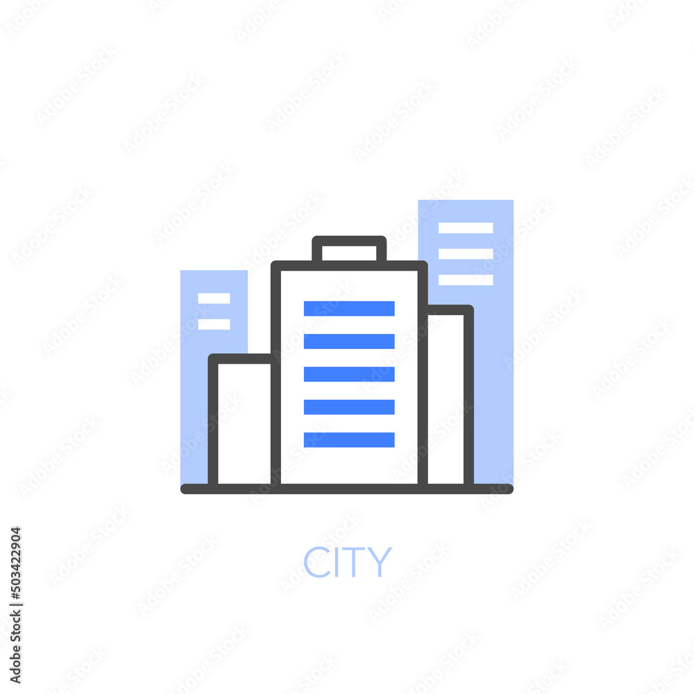 Simple visualised city symbol with city panorama. Easy to use for your website or presentation. Simple visualised city symbol with city panorama. Easy to use for your website or presentation.
