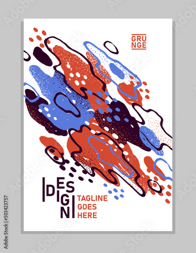 Hand drawn art vector cover...