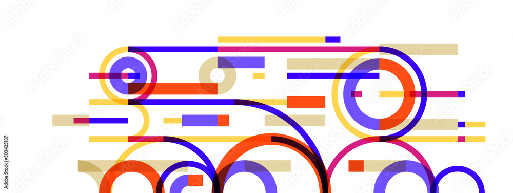 Geometric background with circles and lines vector art, abstract composition technical plan, flat minimal techno system. Geometric background with circles and lines vector art, abstract composition technical plan, flat minimal techno system.