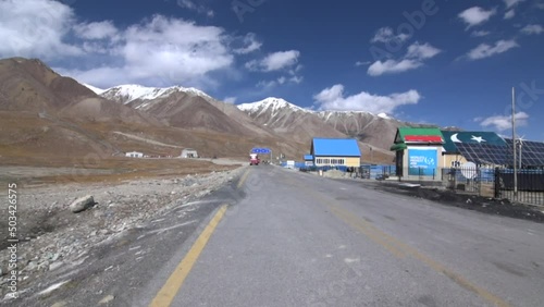 Khunjerab pass pakistan china border in gilgit baltistan photo