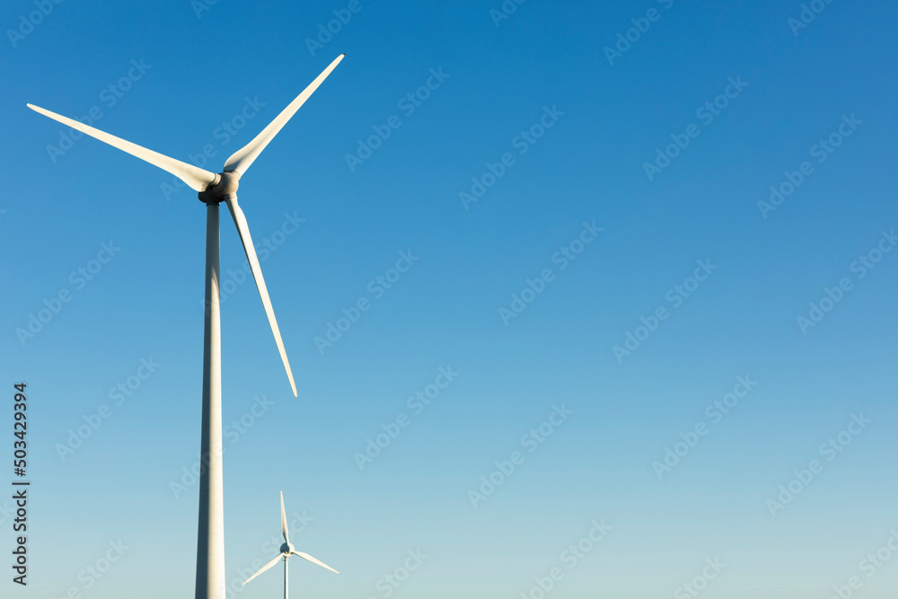Wind turbine against sky Wind turbine against sky