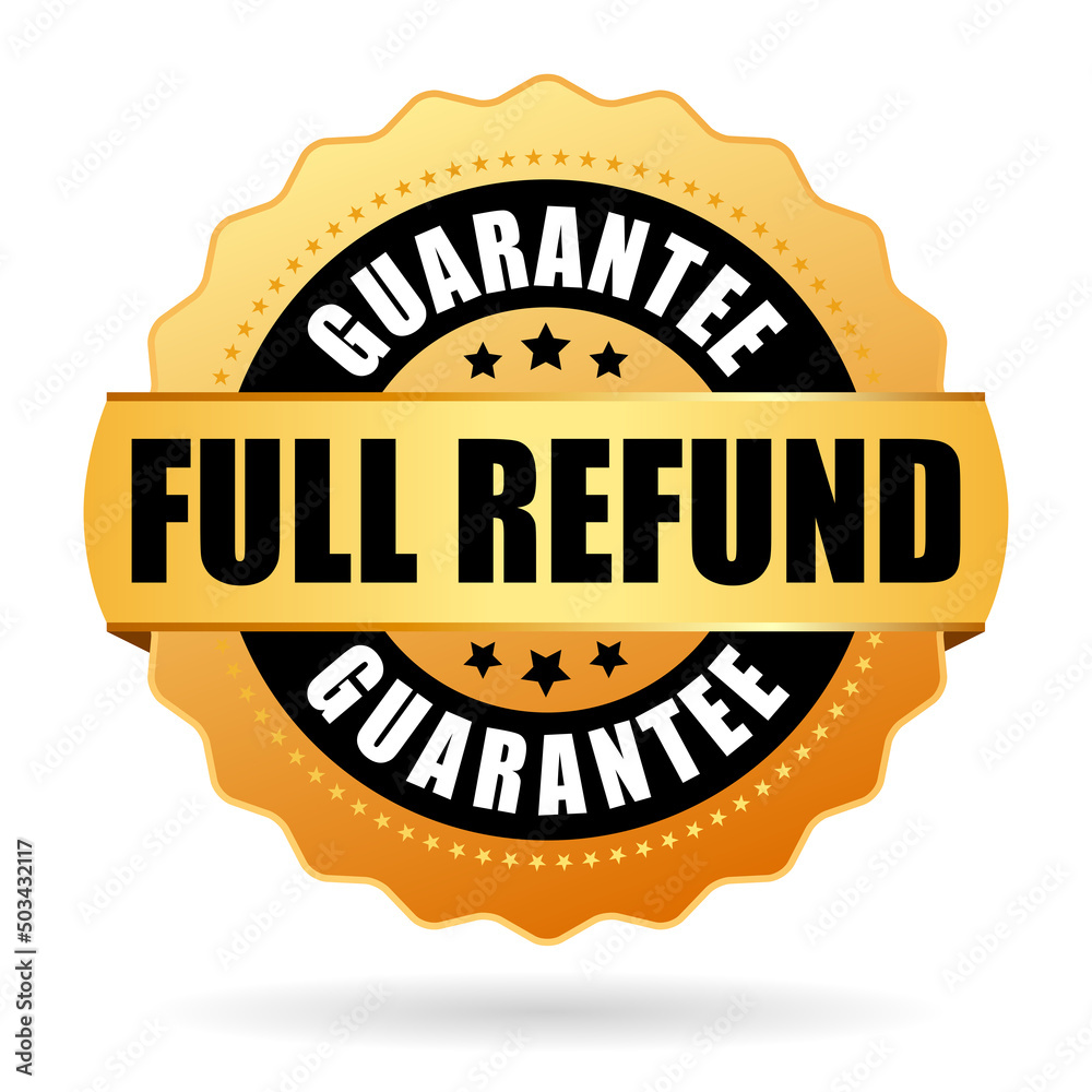 Full refund guarantee gold seal