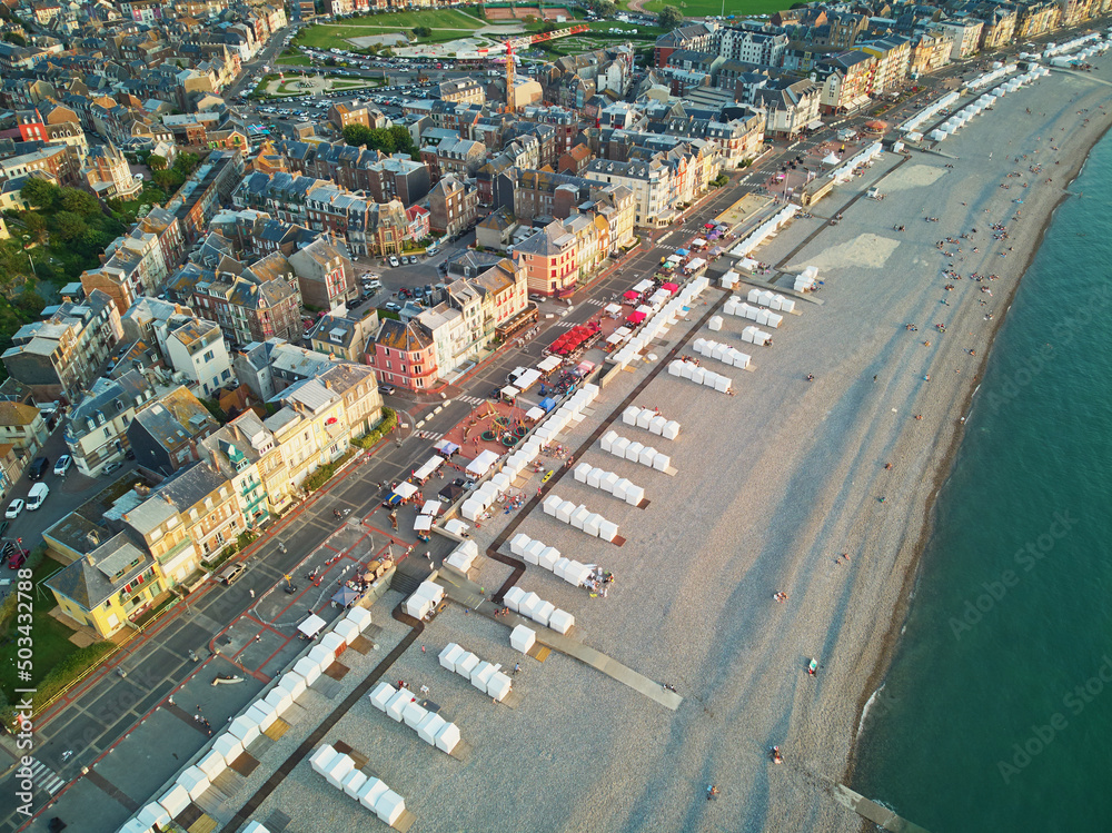 Picturesque panoramic landscape of Mers-les-Bains