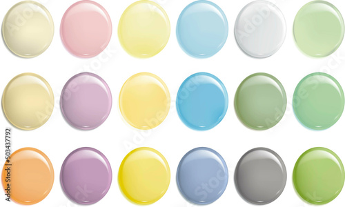 Pastilles Pastel Couleurs douces