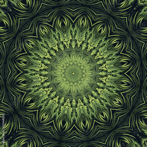 Abstract kaleidoscope background. Beautiful kaleidoscope seamless pattern. Multicolor mosaic texture. Seamless kaleidoscope texture. Unique kaleidoscope design © Saksenengmu