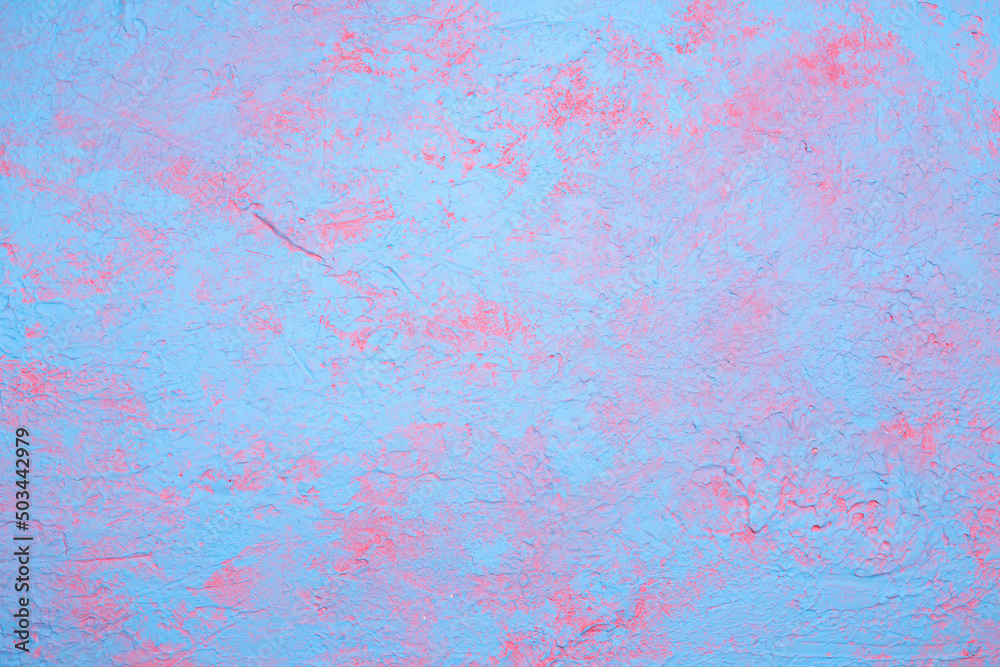 Vintage  blue pink wall for backdrop