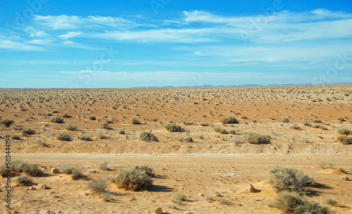 Landscape near Matmata in the south of Tunisia