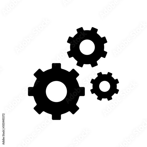 Setting gears simple icon