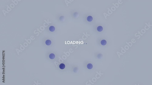 3d Spheres rotating individual space soft purple colors geometric graphic design loading screen animation 4K UHD