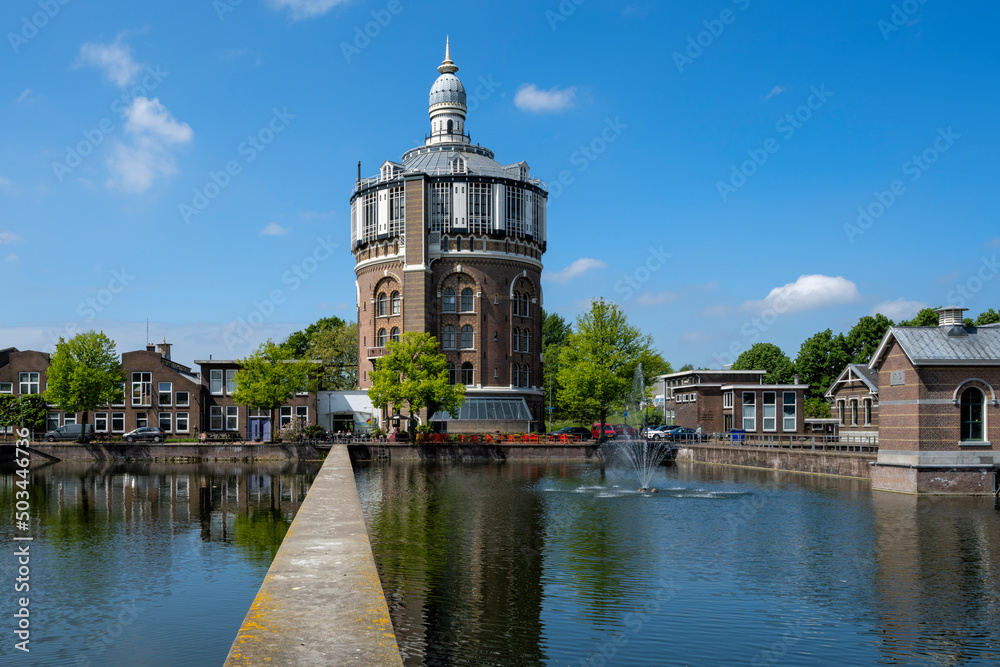 The old water tower of Rotterdam in De Esch. This water tower is the oldest surviving water tower in the Netherlands.