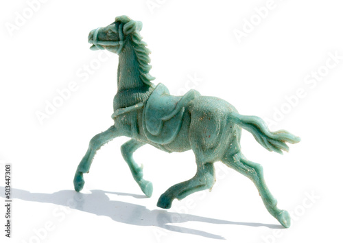 caballo vaquero de plastico. juguete vintage © J.M. Tornero