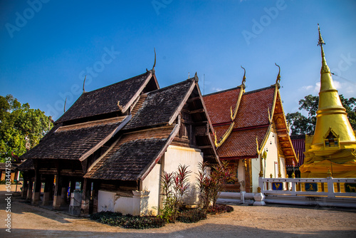 Wat Pong Yang Khok in Lampang near Chiang Mai, Thailand